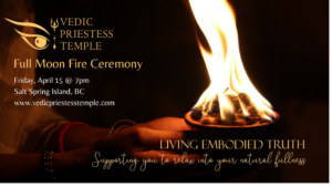 vedic fire ceremony salt spring island bc vedic priestesstemple