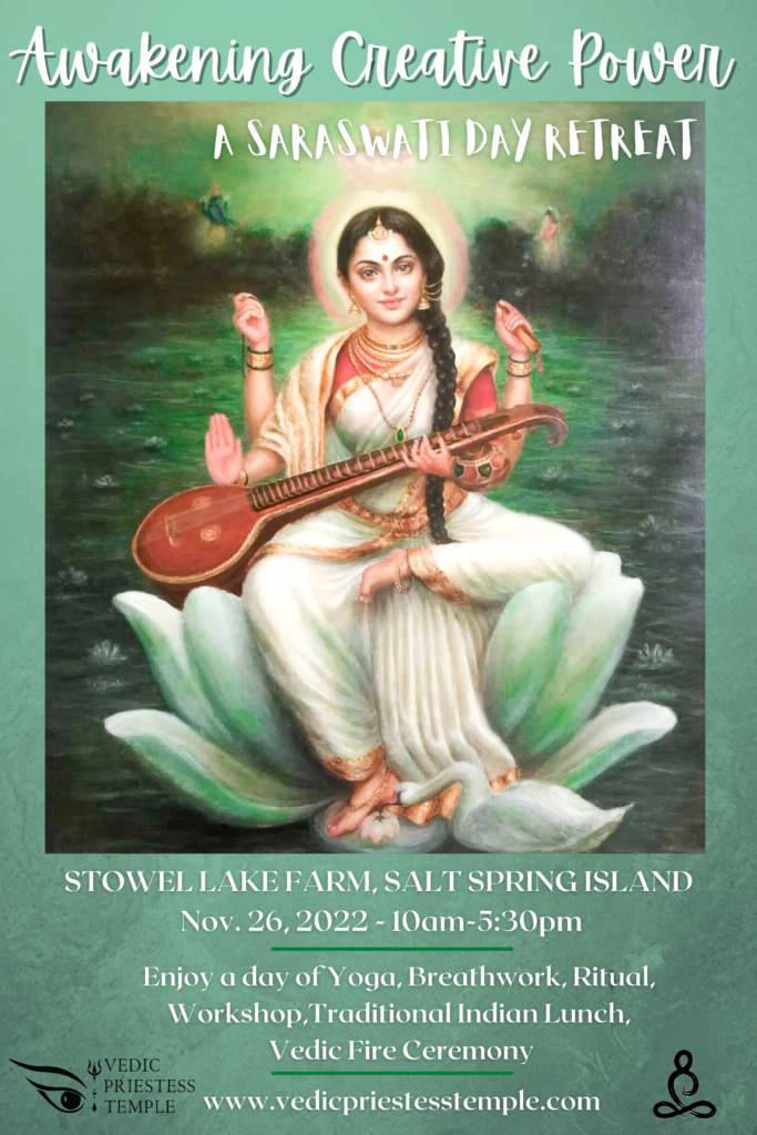 Nov 26 Awakening Creative Power A Saraswati Day Retreat